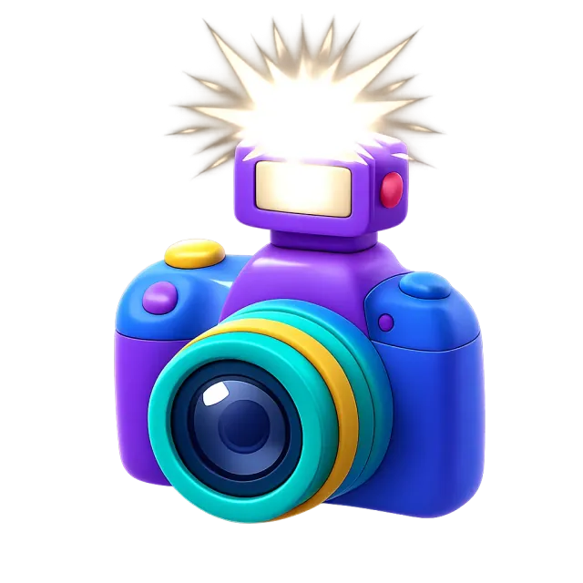 ภาพประกอบคำว่า flash (แฟลชกล้อง)