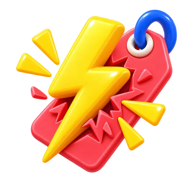ภาพประกอบคำว่า flash sale (แฟลชเซล / ลดราคาช่วงสั้นๆ)