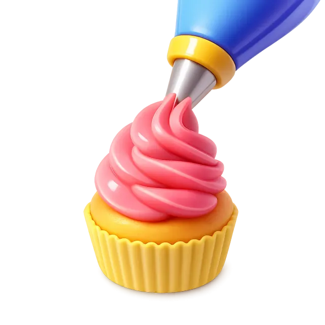 ภาพประกอบคำว่า frosting (ครีมแต่งหน้าเค้ก)