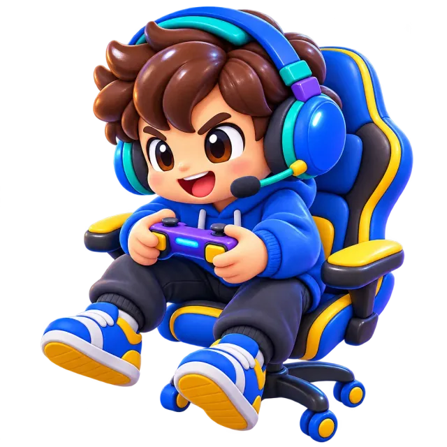 ภาพประกอบคำว่า gamer (เกมเมอร์ / คนเล่นเกม)