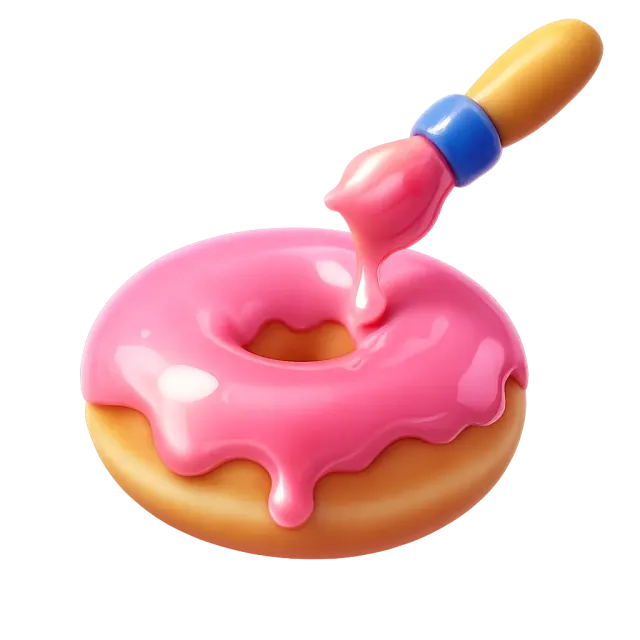ภาพประกอบคำว่า glaze (น้ำเคลือบเงา (บนขนม / เนื้อ))