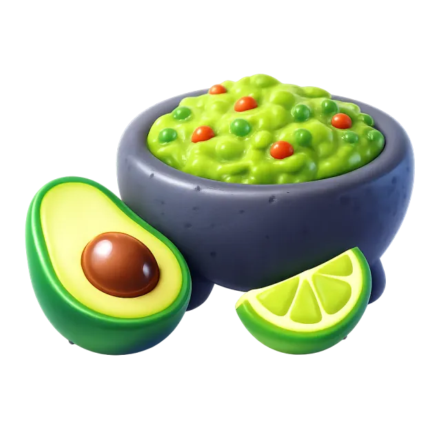 ภาพประกอบคำว่า guacamole (กัวคาโมเล่ (อะโวคาโดบด))