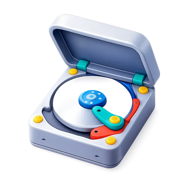 ภาพประกอบคำว่า hard drive (ฮาร์ดดิสก์ / ที่เก็บข้อมูลในเครื่อง)