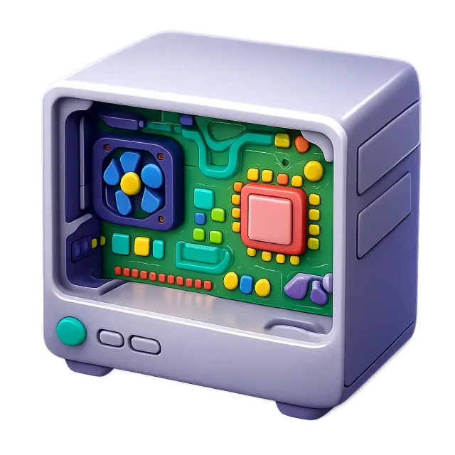 ภาพประกอบคำว่า hardware (ฮาร์ดแวร์ / อุปกรณ์คอมพิวเตอร์)