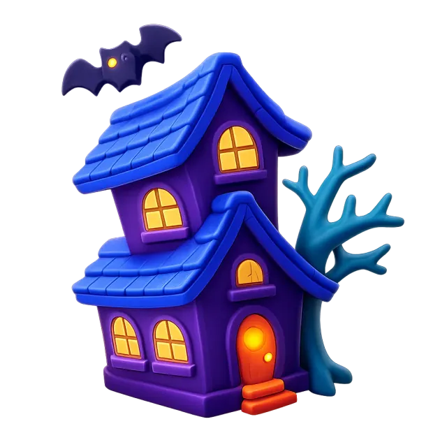 ภาพประกอบคำว่า haunted house (บ้านผีสิง)