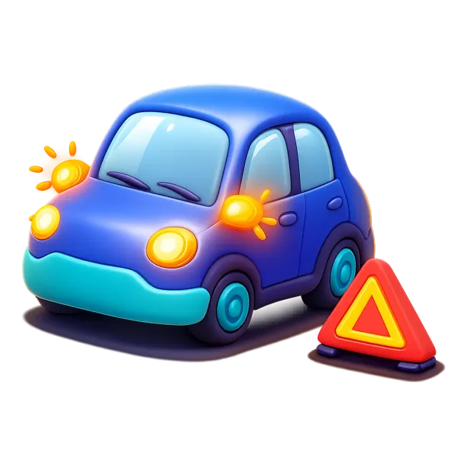 ภาพประกอบคำว่า hazard lights (ไฟฉุกเฉิน)