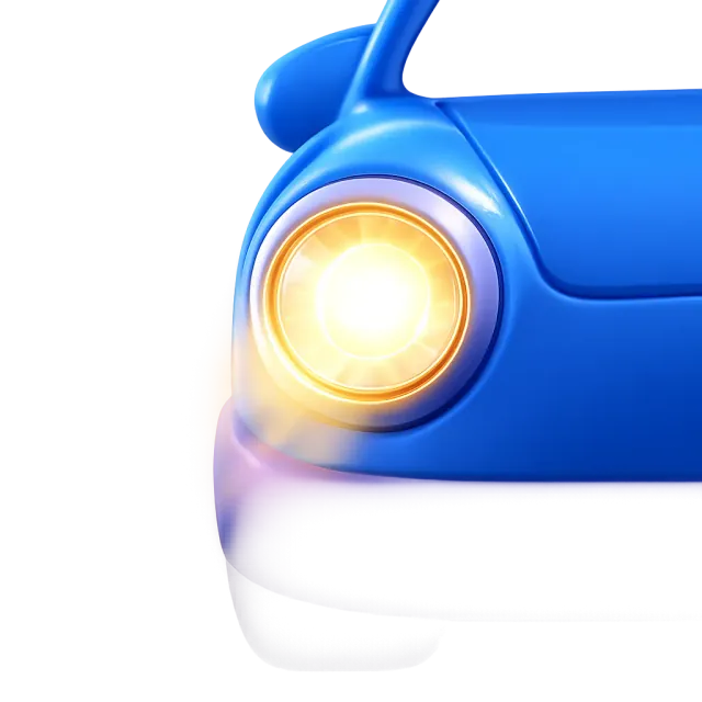 ภาพประกอบคำว่า headlight (ไฟหน้ารถ)