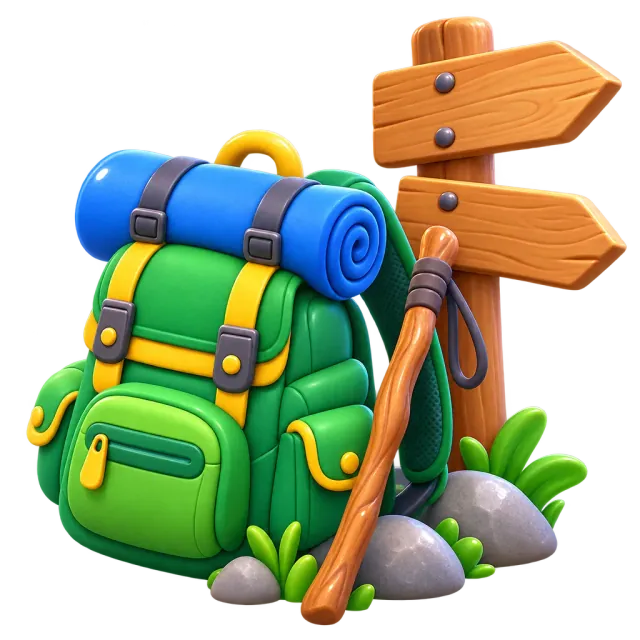 ภาพประกอบคำว่า hiking (การเดินป่า / เดินเขา)