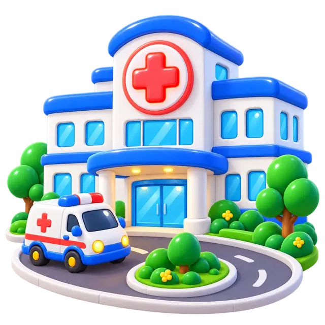 ภาพประกอบคำว่า hospital (โรงพยาบาล)