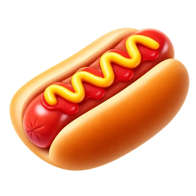 ภาพประกอบคำว่า hot dog (ฮอตดอก)