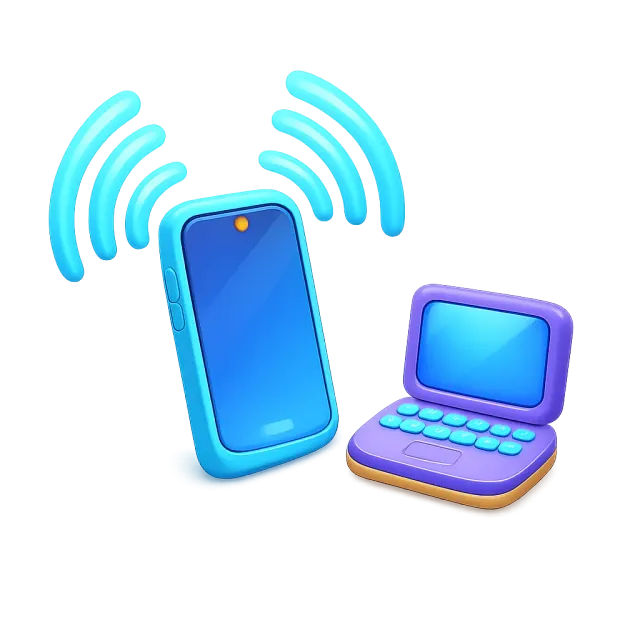 ภาพประกอบคำว่า hotspot (ฮอตสปอต / จุดแชร์เน็ตจากมือถือ)