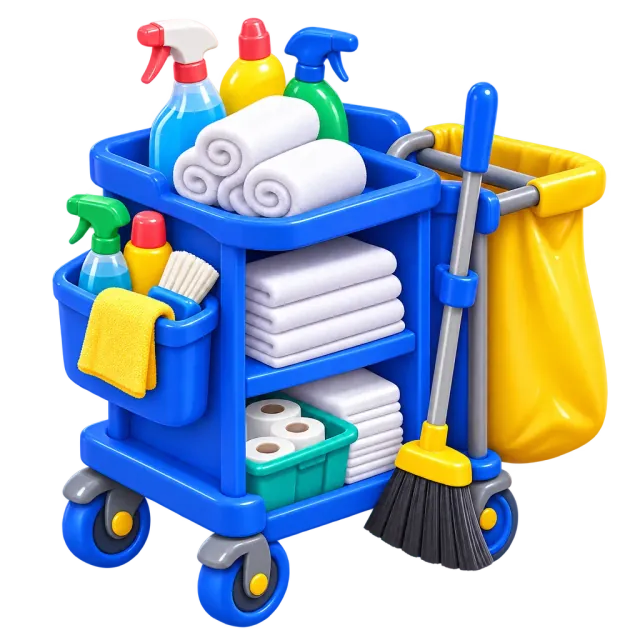 ภาพประกอบคำว่า housekeeping (แผนกแม่บ้าน)