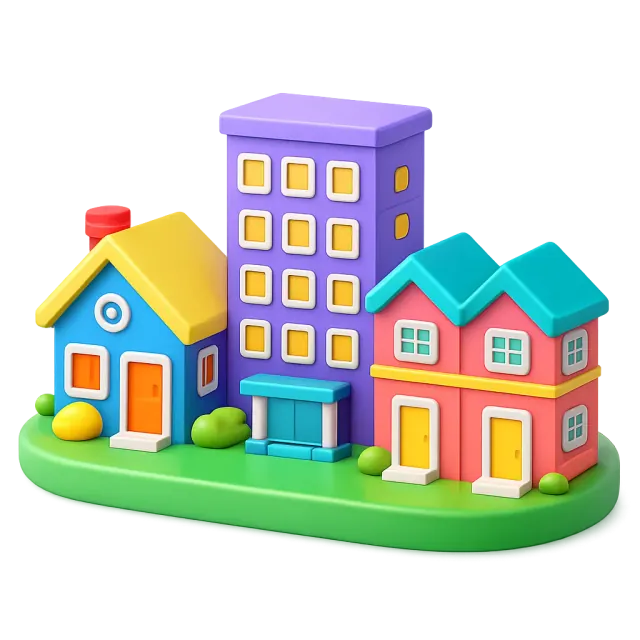 ภาพประกอบคำว่า housing (ที่อยู่อาศัย(ในภาพรวม))