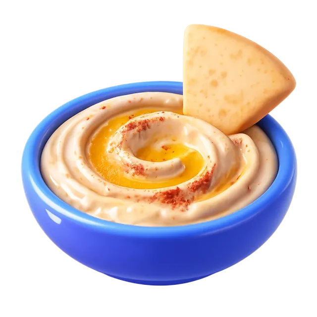ภาพประกอบคำว่า hummus (ฮุมมุส (ถั่วลูกไก่บด))