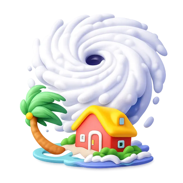 ภาพประกอบคำว่า hurricane (พายุเฮอริเคน)
