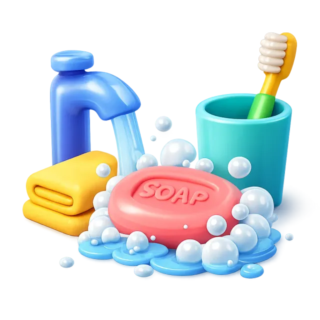 ภาพประกอบคำว่า hygiene (สุขอนามัย)