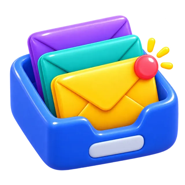 ภาพประกอบคำว่า inbox (กล่องข้อความเข้า)