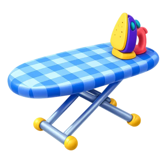 ภาพประกอบคำว่า ironing board (โต๊ะรีดผ้า)