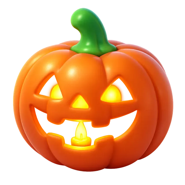 ภาพประกอบคำว่า jack-o'-lantern (โคมฟักทองแกะสลัก)
