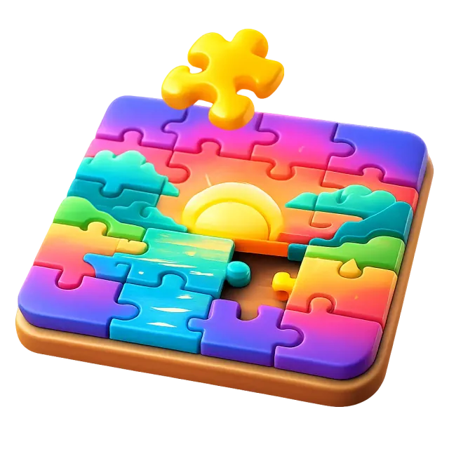 ภาพประกอบคำว่า jigsaw (ตัวต่อภาพ)
