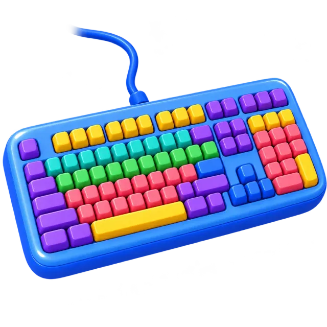 ภาพประกอบคำว่า keyboard (คีย์บอร์ด / แป้นพิมพ์)