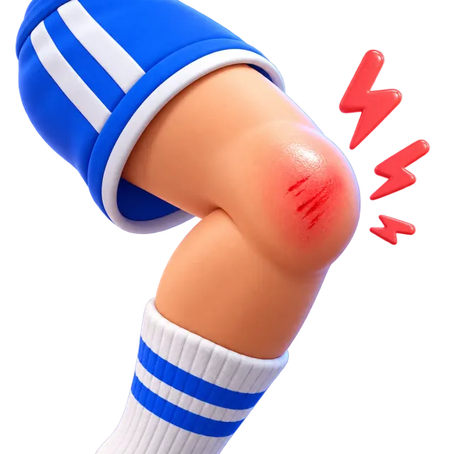 ภาพประกอบคำว่า knee (เข่า)