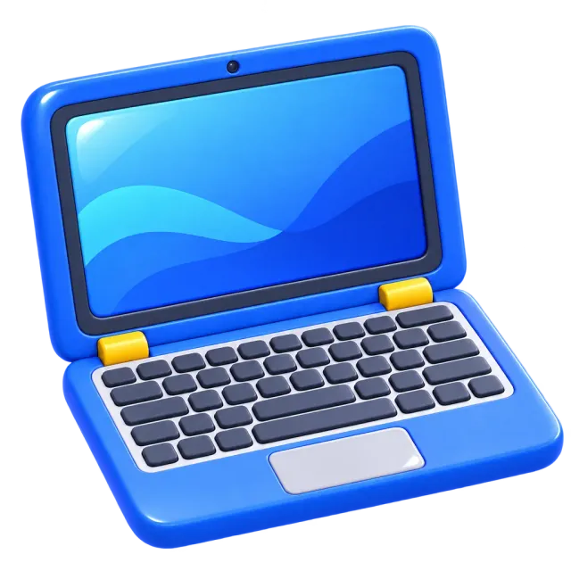 ภาพประกอบคำว่า laptop (แล็ปท็อป / คอมพิวเตอร์โน้ตบุ๊ก)