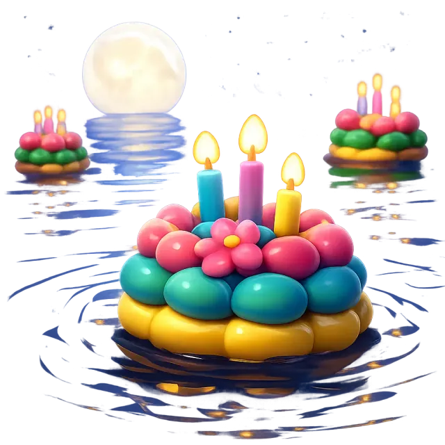 ภาพประกอบคำว่า Loy Krathong (ลอยกระทง)
