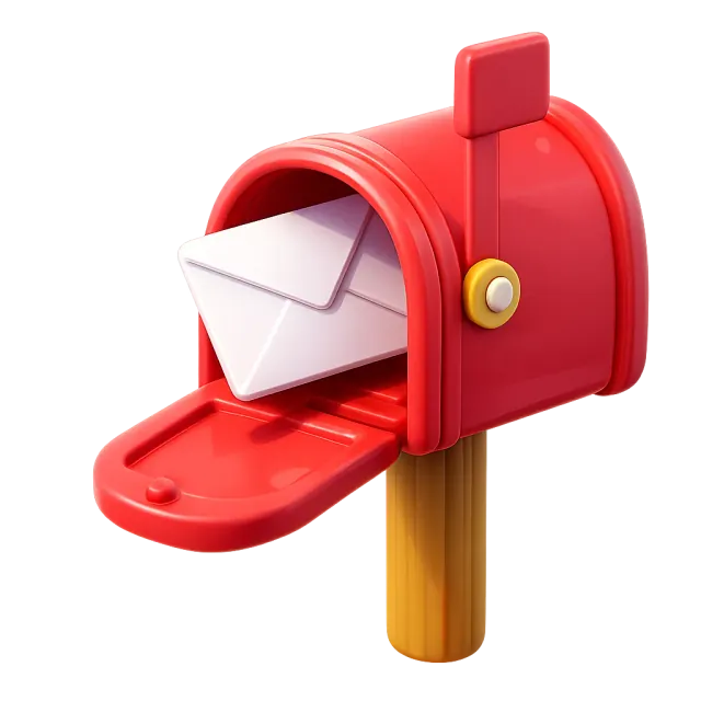 ภาพประกอบคำว่า mailbox (ตู้จดหมาย)