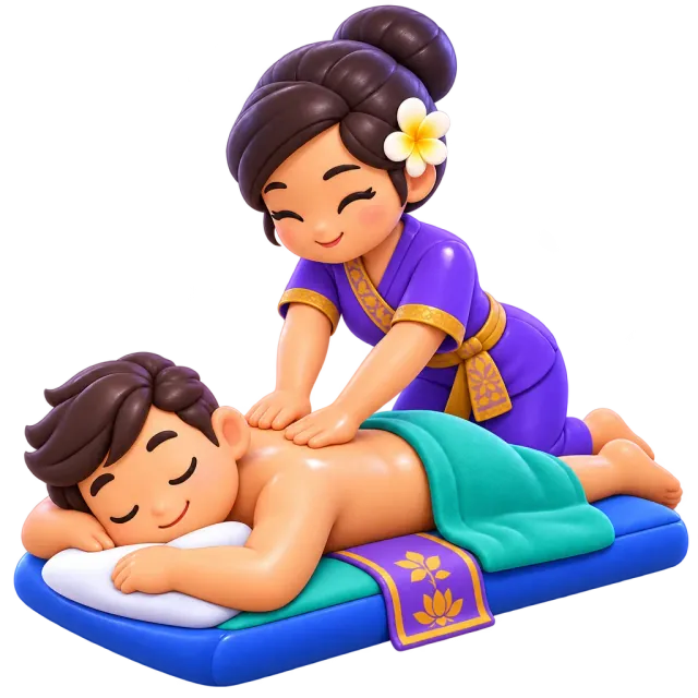 ภาพประกอบคำว่า massage (การนวด)