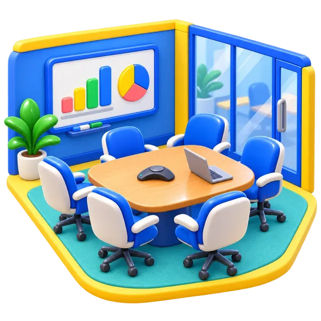 ภาพประกอบคำว่า meeting room (ห้องประชุม)