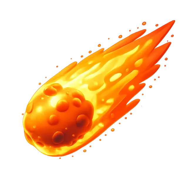 ภาพประกอบคำว่า meteor (ดาวตก / อุกกาบาต)