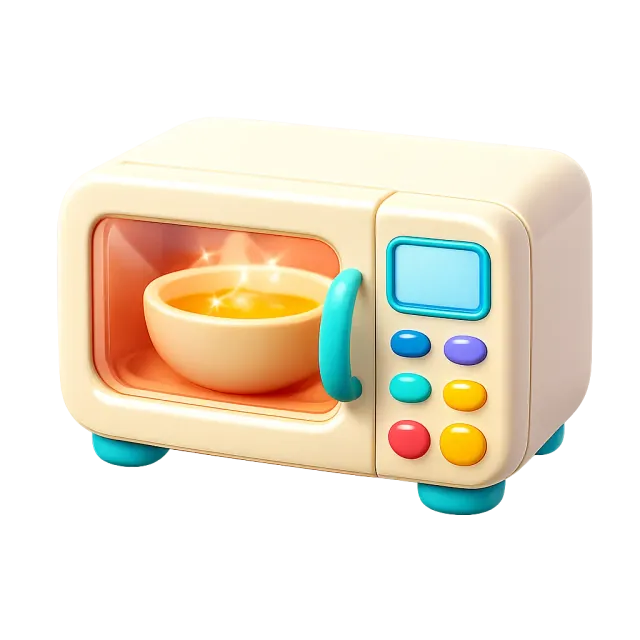 ภาพประกอบคำว่า microwave (ไมโครเวฟ)