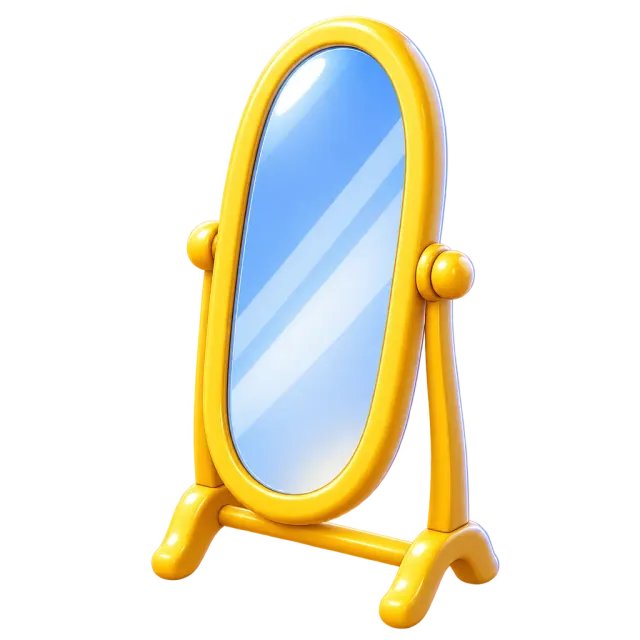 ภาพประกอบคำว่า mirror (กระจกเงา)