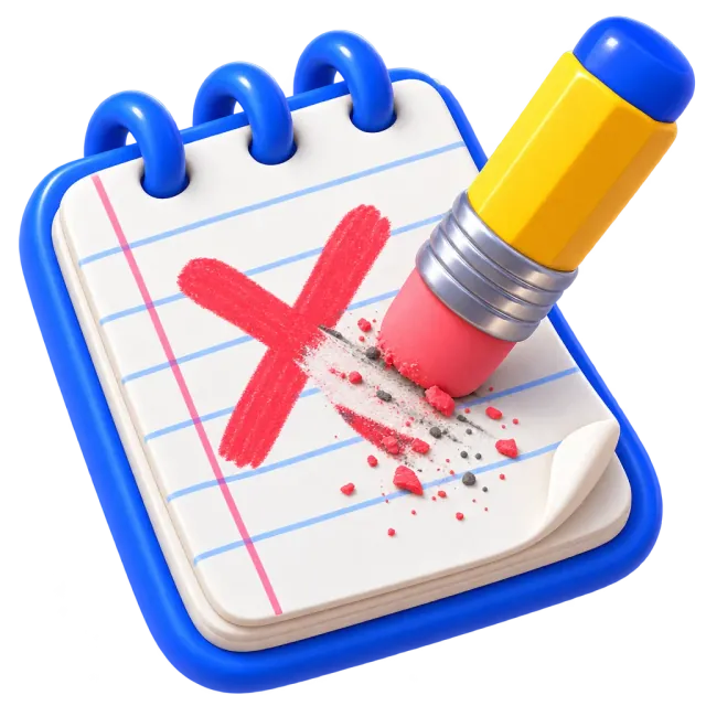 ภาพประกอบคำว่า mistake (ข้อผิดพลาด)