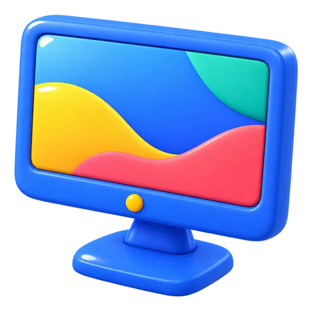 ภาพประกอบคำว่า monitor (จอคอมพิวเตอร์)