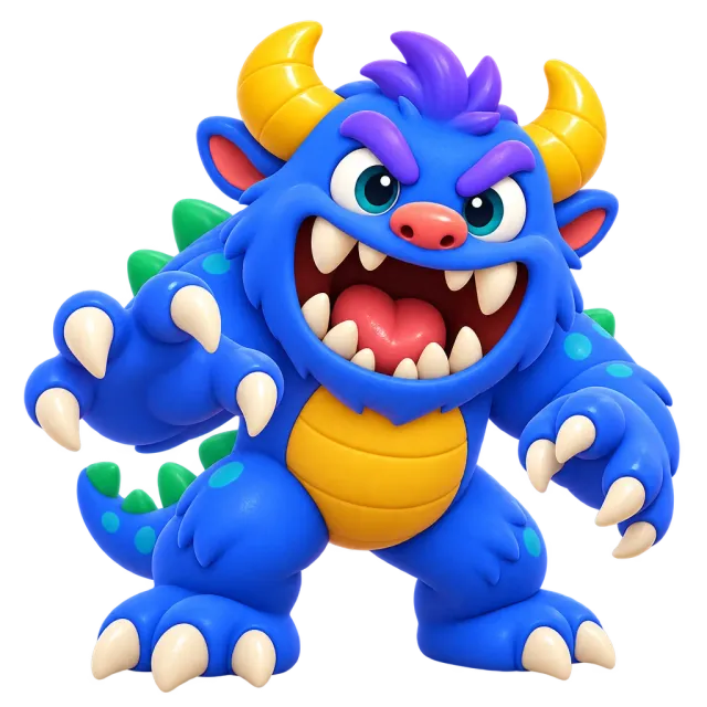 ภาพประกอบคำว่า monster (มอนสเตอร์ / สัตว์ประหลาด)