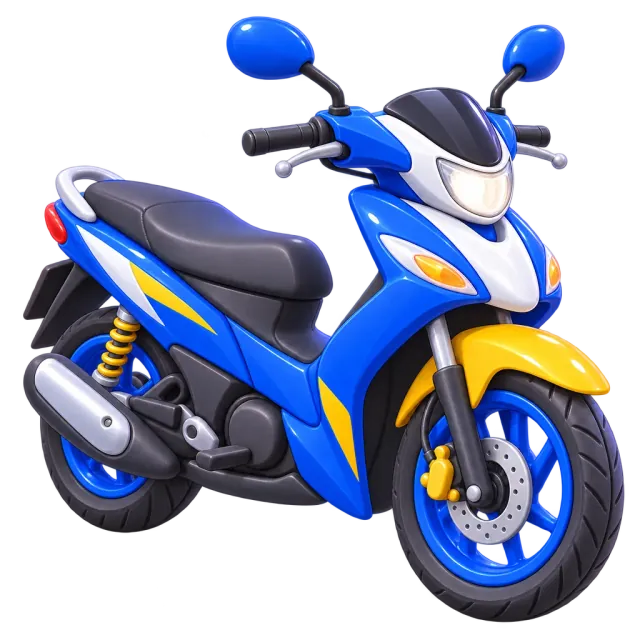 ภาพประกอบคำว่า motorbike (มอเตอร์ไซค์)