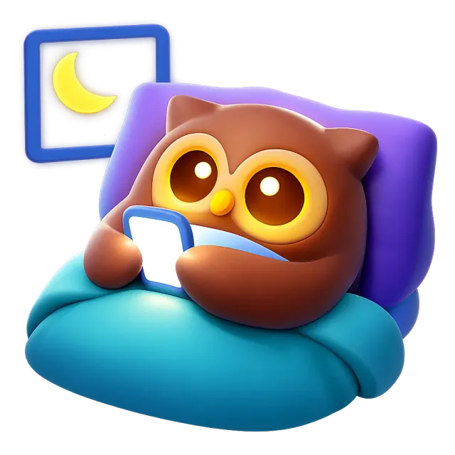ภาพประกอบคำว่า night owl (คนนอนดึก)