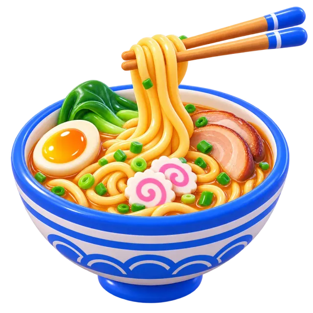 ภาพประกอบคำว่า noodles (ก๋วยเตี๋ยว / บะหมี่ / เส้น)