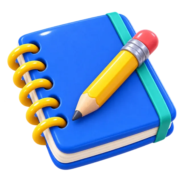ภาพประกอบคำว่า notebook (สมุด)