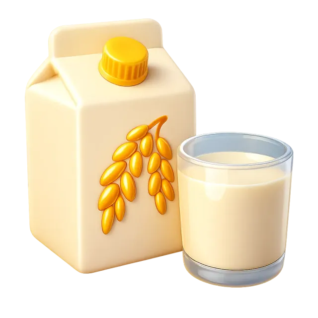 ภาพประกอบคำว่า oat milk (นมข้าวโอ๊ต)