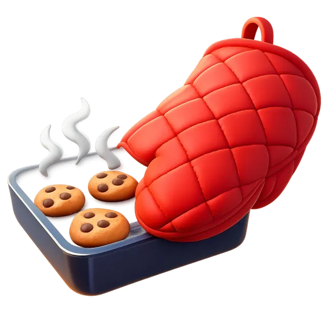 ภาพประกอบคำว่า oven mitt (ถุงมือกันร้อน)