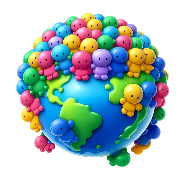 ภาพประกอบคำว่า overpopulation (ประชากรล้นเกิน)