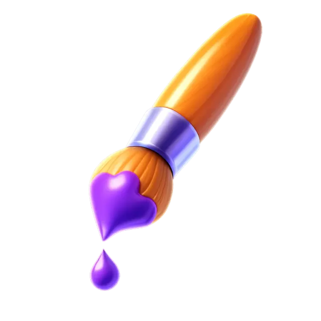 ภาพประกอบคำว่า paintbrush (พู่กัน)
