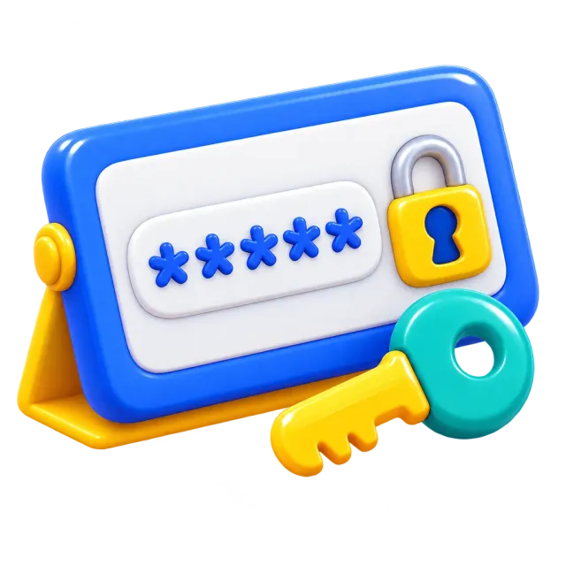 ภาพประกอบคำว่า password (รหัสผ่าน)