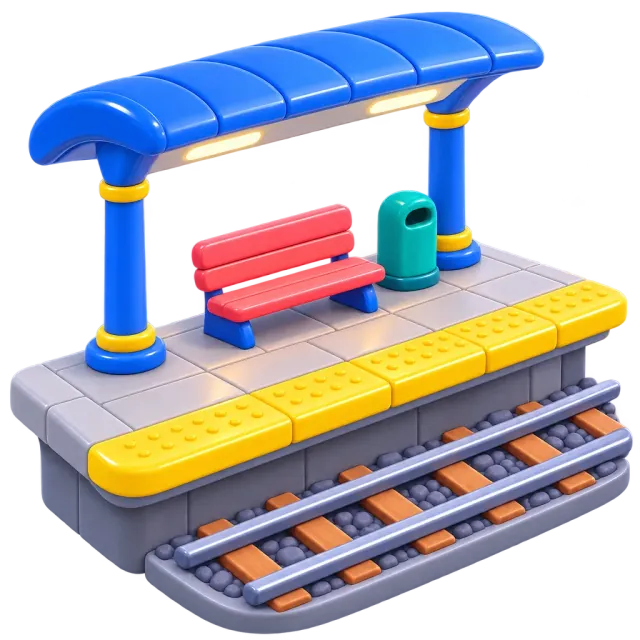 ภาพประกอบคำว่า platform (ชานชาลา)