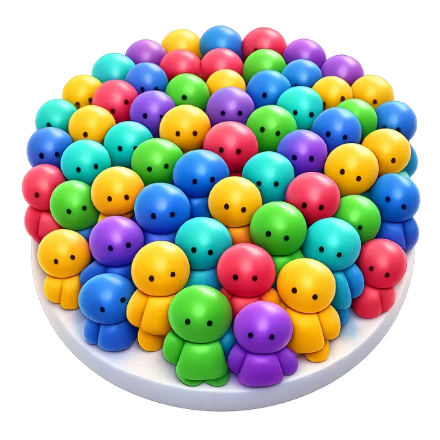 ภาพประกอบคำว่า population (ประชากร)