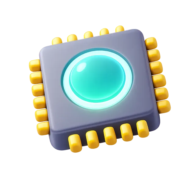 ภาพประกอบคำว่า processor (หน่วยประมวลผล / ซีพียู)