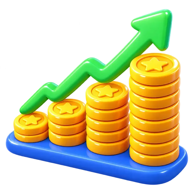 ภาพประกอบคำว่า profit (กำไร)